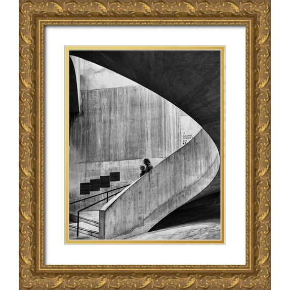 Mukherjee, Debarshi 20x24 Gold Ornate Wood Framed with Double Matting Museum Art Print Titled - The Curve