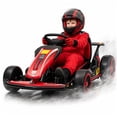 thumbnail image 1 of Mukidy 24V Go Kart Ride on Toys Electric Go Kart for Boys Girls Age 6-12 Years Old, Red, 1 of 10
