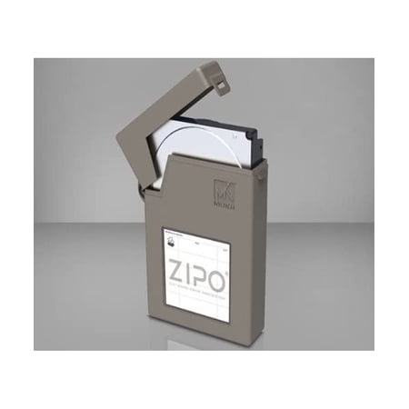 Mukii Zipo 3.5 inches New Hard Drive Grey Case for External Hard Drive, Plastic Solid Buckle Design