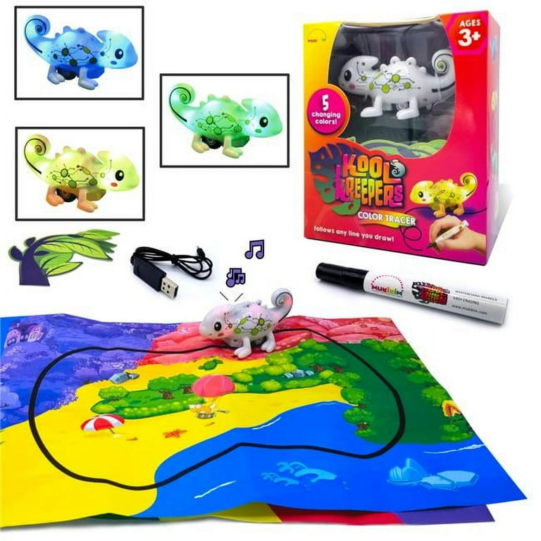 MukikiM Kool Kreepers - Mini Inductive Chameleon that follows the
