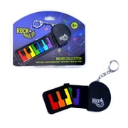 MukikiM Rock and Roll It Micro Rainbow Piano. أصوات البيانو المهنية ، مع تصميم سلسلة المفاتيح. تعلقها على حقيبتك. مرح وتفاعلي.