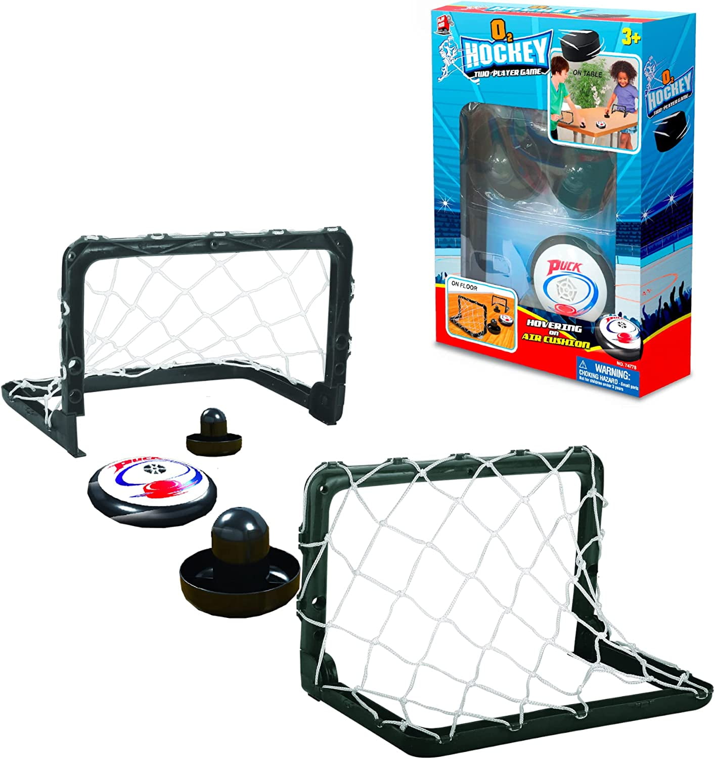 Portable Mini Tabletop Air Hockey Game Set for Kids