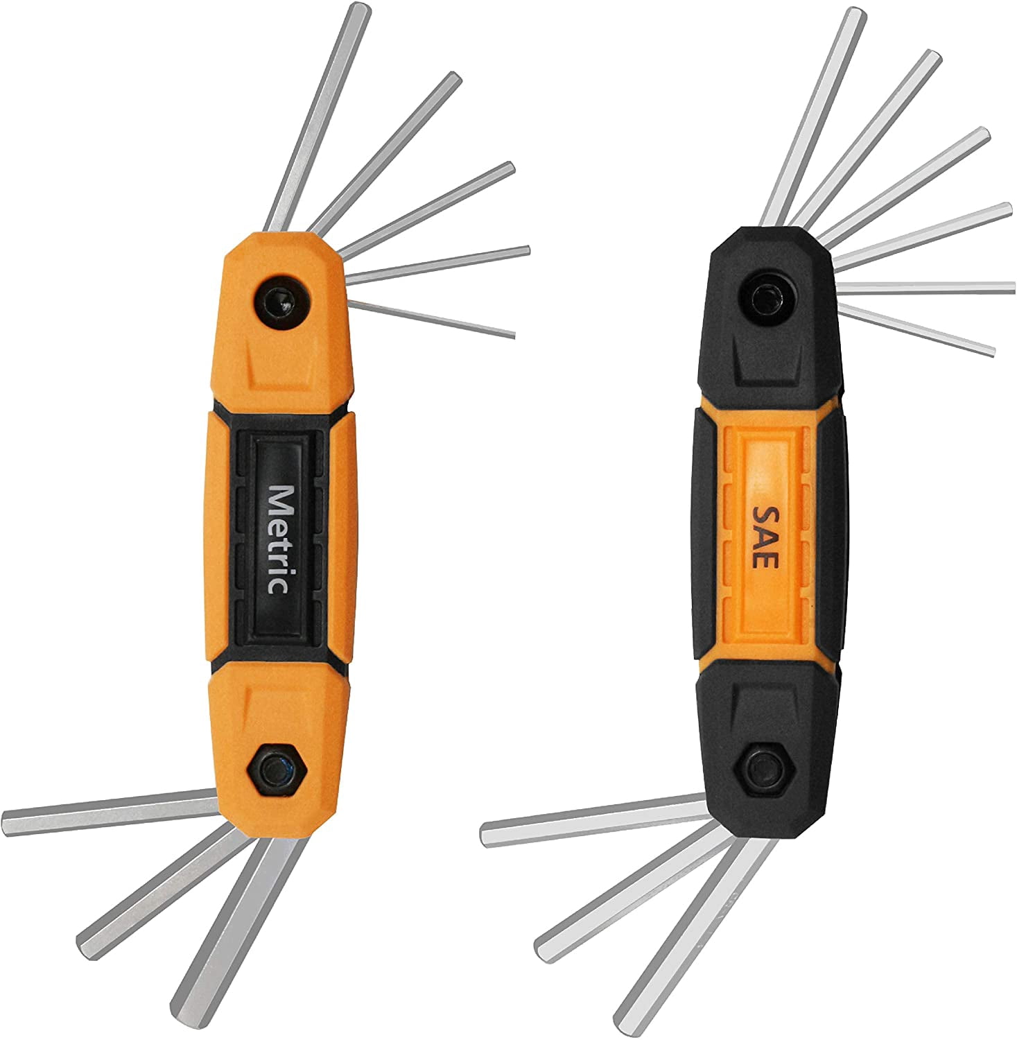 MulWark 17pcs Folding Hex Key Set | Metric & Standard SAE, Steel Allen ...