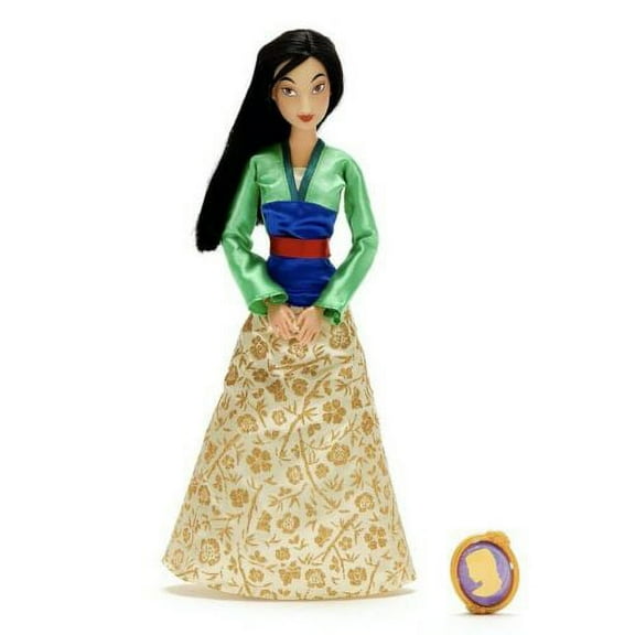 Mulan Classic Princess 11.5 Doll With Pendant Figure Boxed New Holiday Gift New