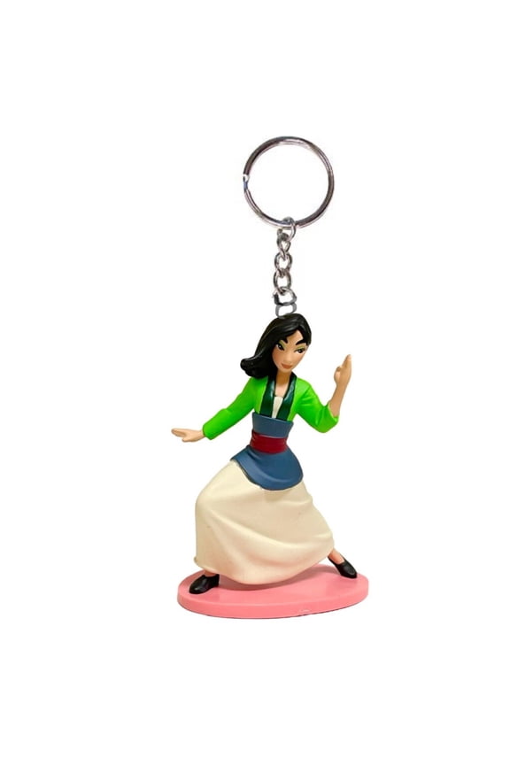 Mulan Princess In Action PVC Key Ring Keychain Figure Figurine Charm Ornament 3 New