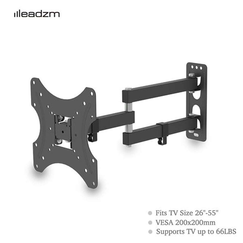 Mulanimo 26-55 Inches Tv Stand Tmx200 Bearing 30kg Maximum Vesa 200x200 Height Adjustable Rotation 180-degree with Horizontal Level