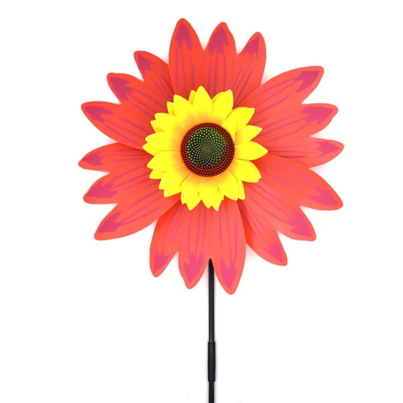 Mulanimo Sunflower Windmill Wind Turbine, for Party Lawn Garden Decor