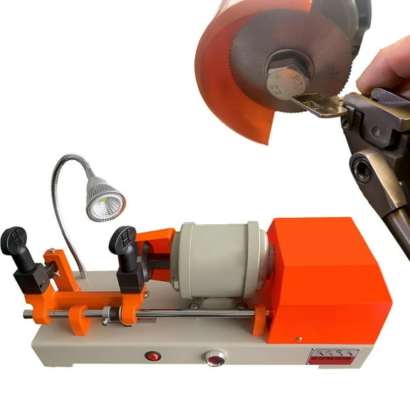 Mulaxen 110V 120W Key Duplicating Cutter Cutting Machine, Hand-Driven Horizontal Professional Key Copy Machine, Key Cutting Making Machine Cutting Tools