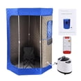 thumbnail image 1 of Mulaxen 1200w Portable Sauna Box - Portable Sauna for Home, Full-Body Steam Sauna with 3 L Steamer, Chair, Remote Control Included, Home Sauna Tent, Remote Control, Folding Chair, 1 of 8