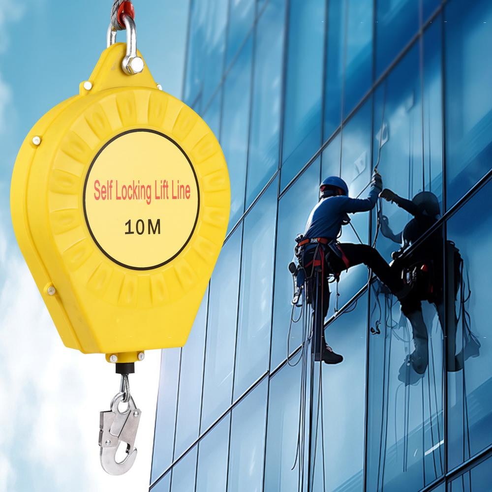 Mulaxen 32 ft Safety Yoyo Fall Protection | Sturdy Fall Arrest Lanyard ...