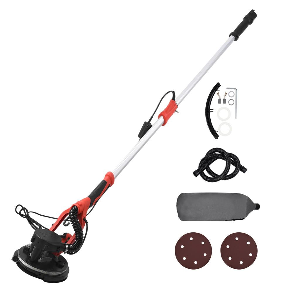 Mulaxen 900W Electric Drywall Sander with Vacuum Dust Collection, Variable Speed, LED Light, Foldable Handle, Sanding Discs \u0026 Grids ,Auto Dust Absorption
