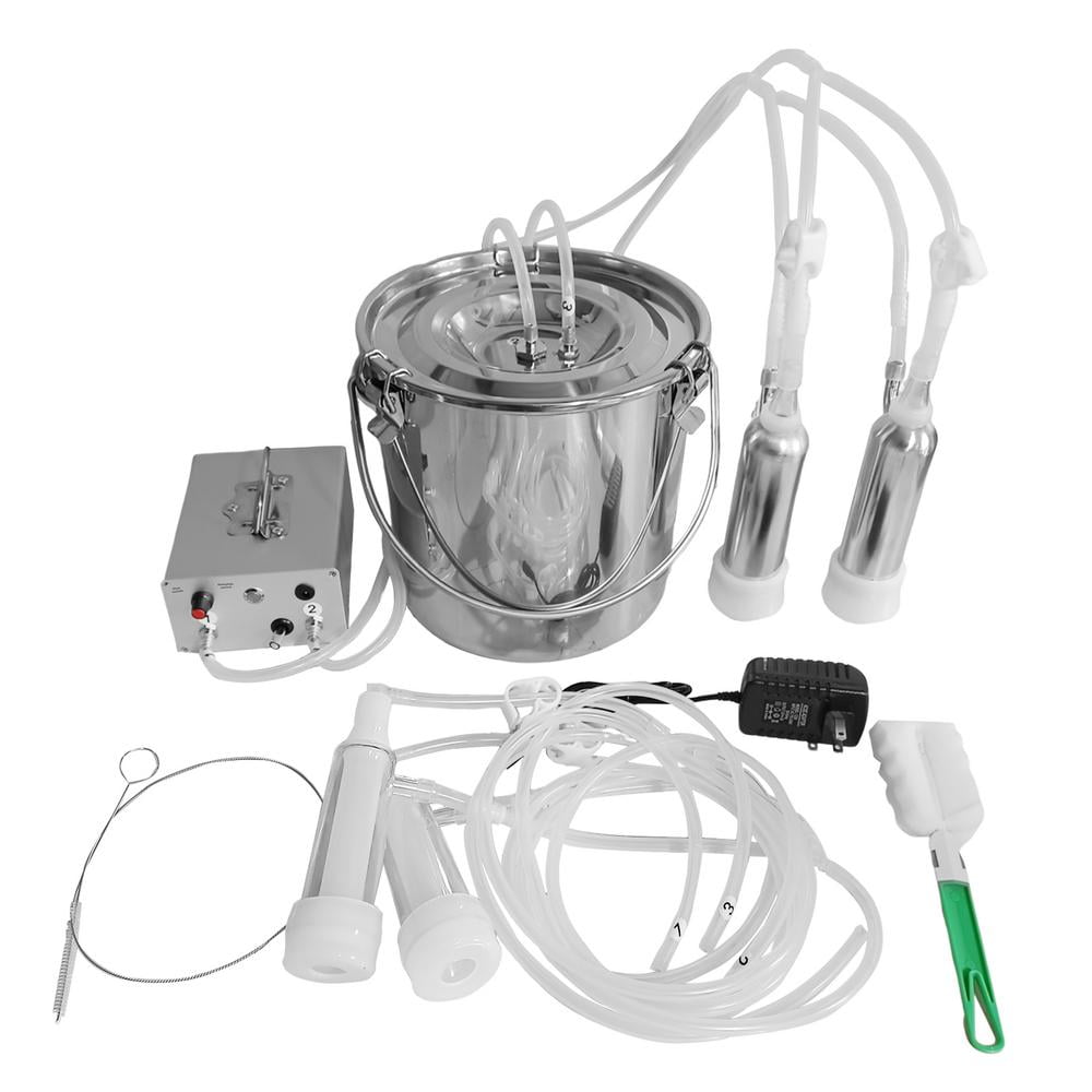 Mulaxen 9L Cow Milking Machine, Rechargeable Battery Powered Speed