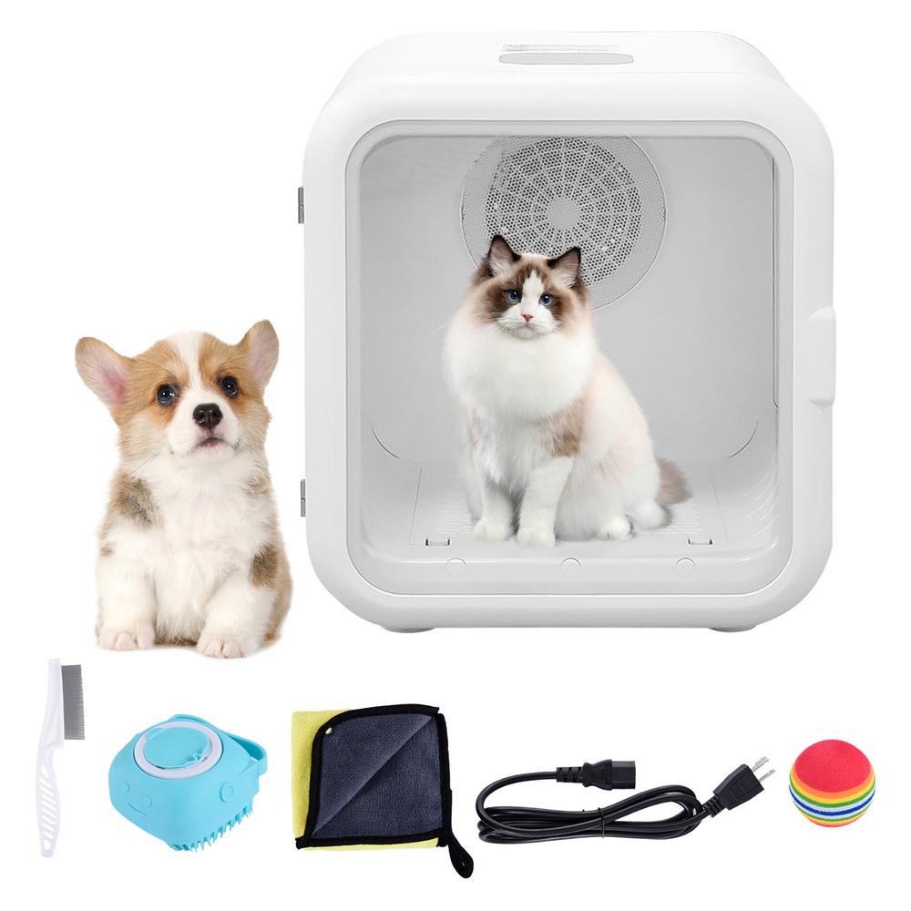 Mulaxen Cat Blow Dryer Box Automatic Dog Hair Dryer Cage Cat Cage