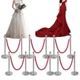 thumbnail image 1 of Mulaxen Crowd Control Barriers Stainless Steel Waterproof Stanchion Post Queue Indoor & Outdoor Control Barriers for Red Carpet Events Hotels excellently, 1 of 9