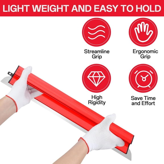 Mulaxen Drywall Bucket Scraper Professional Drywall Putty Scraper Wear-Resistant Bucket Scraper for Polishing Pulling Off Strips Home Improvement charmingly