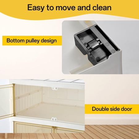 Mulaxen Folding Shoe Rack Shoe Stand Storage Rack 3 Tier Shoe Shelf Shoe Storage Organizer Space Saving Shoe Cabinet Shoe Box Large Shoes Containers natural