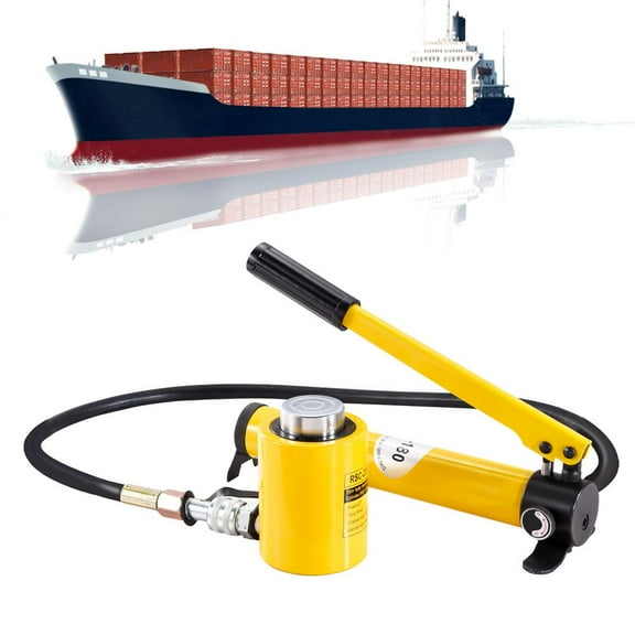 Mulaxen Hydraulic Cylinder Jack Hand Pump 20 Ton Industrial Hydraulic Cylinder Jack Metal Structure Hydraulic Cylinder Jacks for Large and Medium-Sized Machinery Installation and Maintenance calm