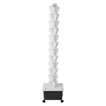 Mulaxen Hydroponic Vegetable Tower 12-layer Hydroponic Fruit Tower 60 Slots Fruit Vegetable Planting Tower Standard Specifications amicably