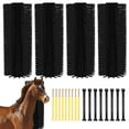 thumbnail image 1 of Mulaxen Livestock Scratching Brush, 4PCS Horse Grooming Brushes Kit With 8PCS Screws For Cow Goat Cattle Sheep Pig Full Massage, Relieve Itching on Back, Remove Harmful Parasites, Dead Skin, Dirt, 1 of 8