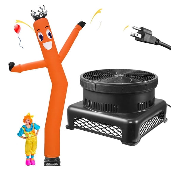 Mulaxen Mini Air Dancers Inflatable Tube Man| 20FT Cute Dancing Blow up Tube Guy Wacky Waving Inflatable Tube Guy Gift Mini Inflatable Tube Man Funny Joke Tubes Toy Desktop with Blower Arm Flailing