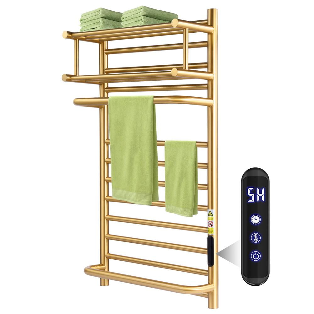 Mulaxen Towel Warmer Rack for Bathroom with Timer/Fahrenheit ...