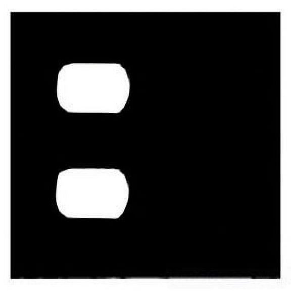 Mulberry 97542 Standard Combination Wallplate, 2 Gangs, 4.5 in H x 4.562 in W, 430 Stainless Steel