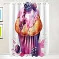 thumbnail image 1 of Mulberry Cake Black Out Curtains 72 Inch Length Curtains for Sliding Glass Doors Bedroom Living Room 2 Pack, 1 of 6
