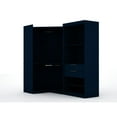 thumbnail image 1 of Mulberry Open 2 Sectional Modern Corner Wardrobe Closet with 2 Drawers- Set of 2 in Tatiana Midnight Blue, 1 of 7