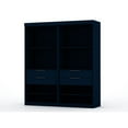 thumbnail image 1 of Manhattan Comfort Mulberry 2-Piece Wood Open Sectional Closet Set in Blue, 1 of 7