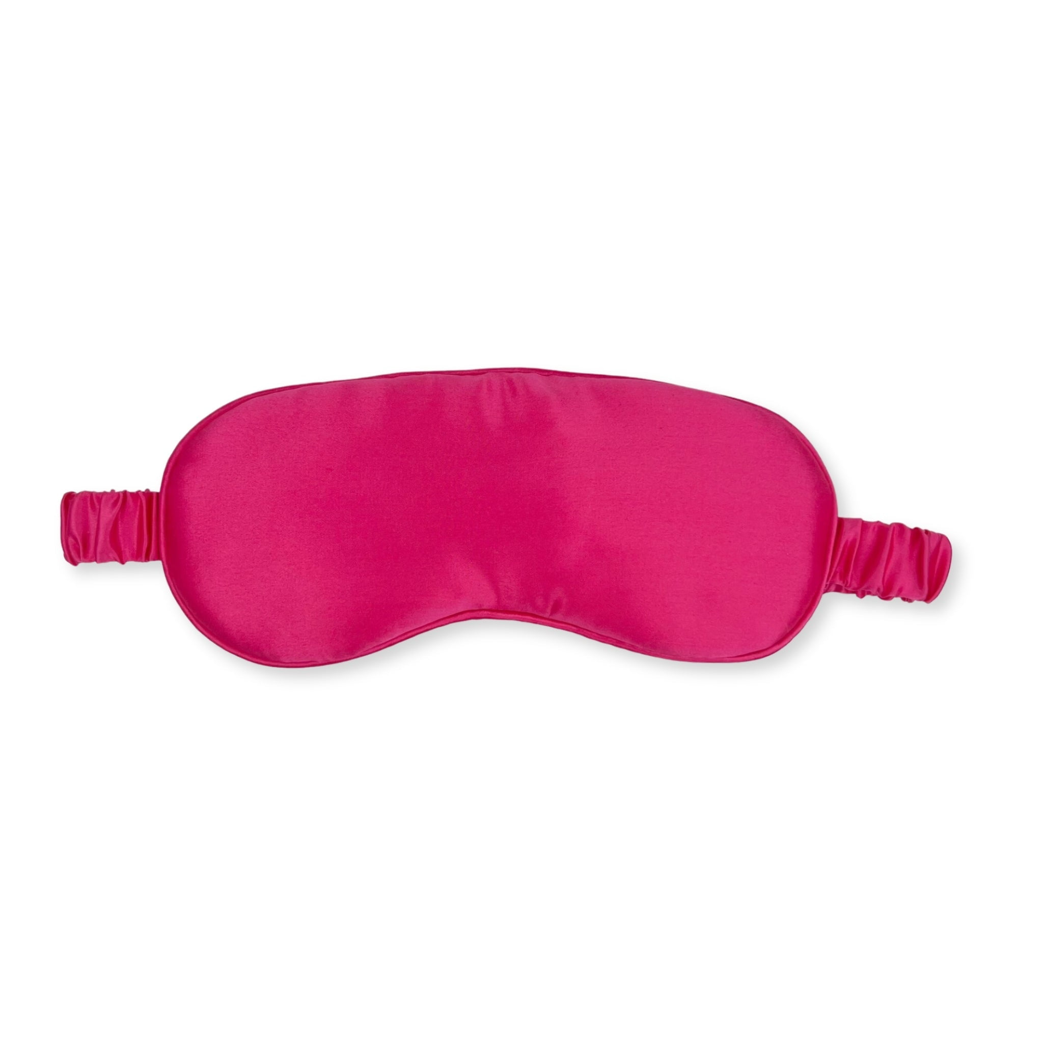 Mulberry Park - 100% Pure 19 Momme Silk Sleep Eye Mask - Luxurious, Smooth and Ultra Soft Comfortable Sleeping Mask with Silk Covered Strap, Blocks Light for Deep, Full Night's Sleep - Magenta