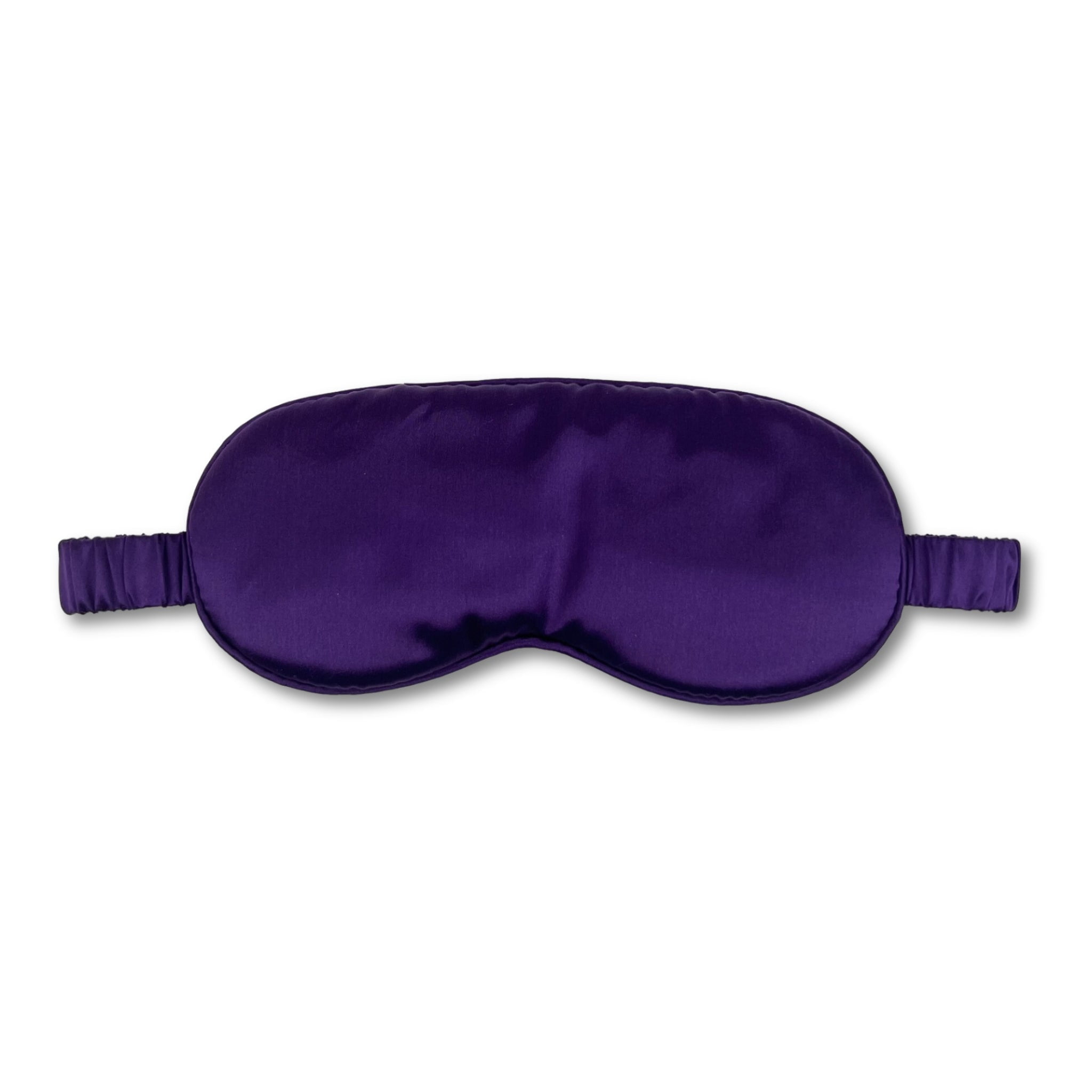 Mulberry Park - 100% Pure 22 Momme Silk Sleep Eye Mask - Luxurious, Smooth and Ultra Soft Comfortable Sleeping Mask with Silk Covered Strap, Blocks Light for Deep, Full Night's Sleep - Plum