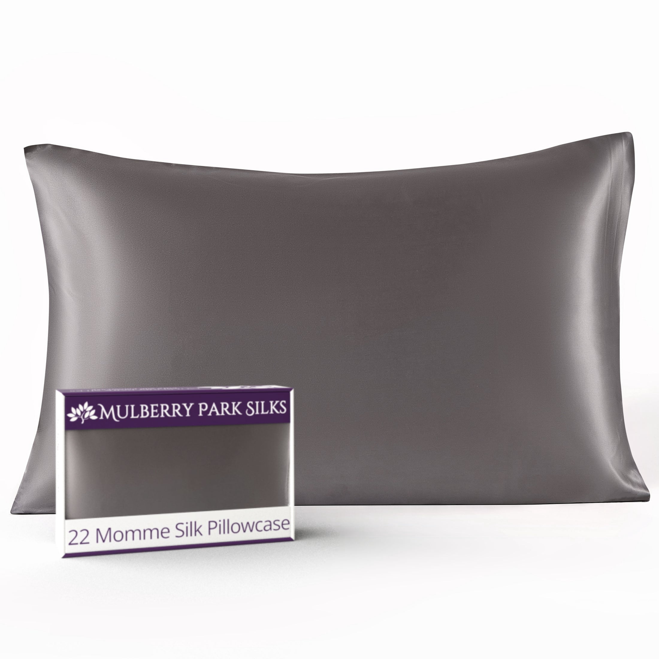 22 Momme Silk Pillowcase - Gunmetal