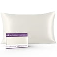 thumbnail image 1 of 19 Momme Silk Pillowcase - Natural Ivory, 1 of 8