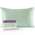 thumbnail image 1 of 19 Momme Silk Pillowcase - Green, 1 of 9