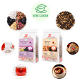 thumbnail image 1 of Mulberry Rose Tea (250g 8.8oz, 25 Teabags) & Tangerine Peel with Pu'er Tea (150g 5.3oz, 50 Teabags) Great Taste with ALL Natural Whole Material, Dried flower and fruit, Pure Pu'er Tea, 1 of 16