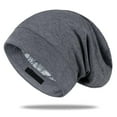 thumbnail image 1 of Mulberry Silk Bonnet for Women, Unisex Adjustable Sleep Cap, Real Silk Hair Wrap, Pearl Grey, 1 of 13