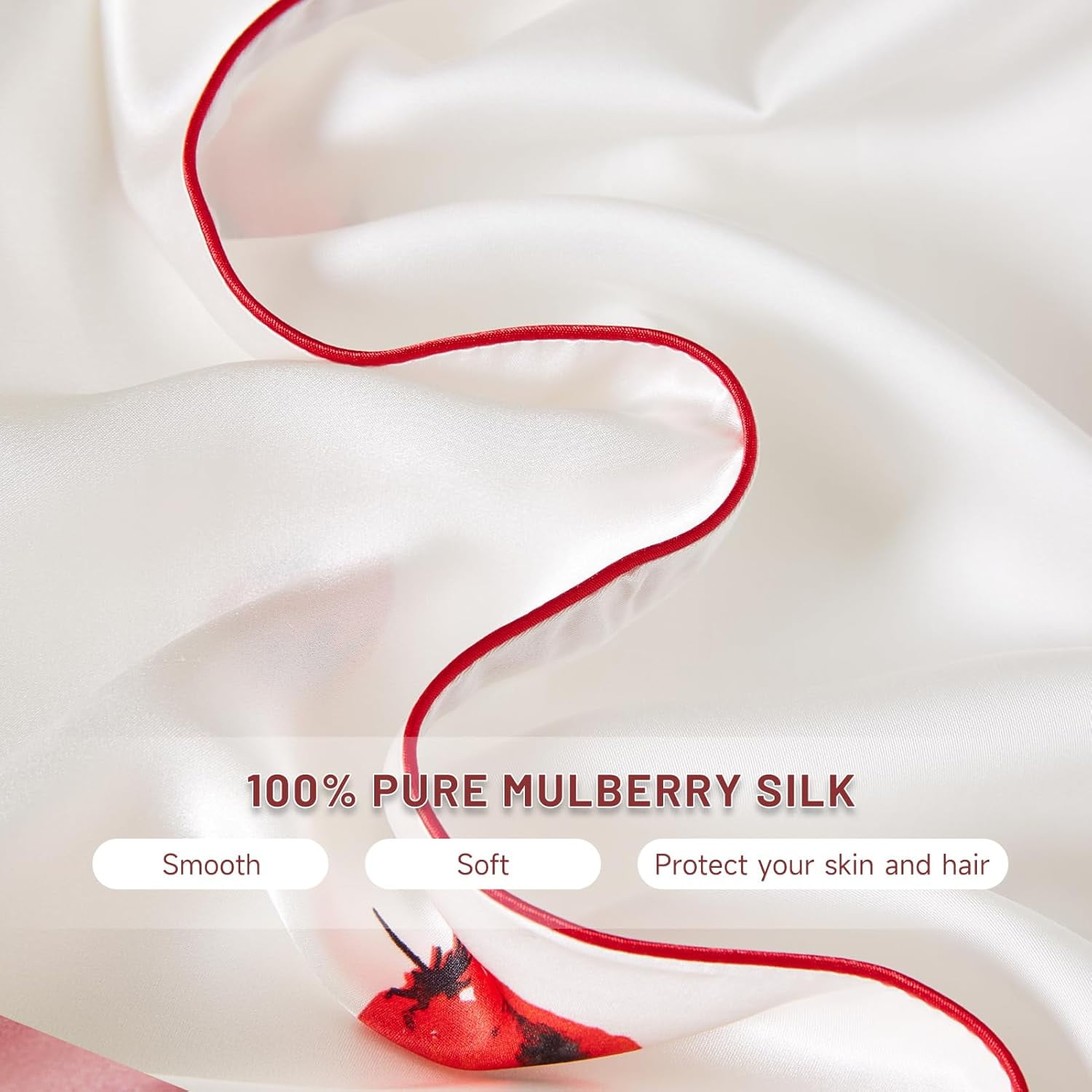 Mulberry Silk Pillowcase For Hair And Skin, Grade 6A+ Organic Mulberry