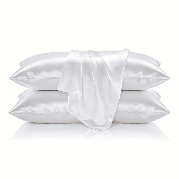 Mulberry Silk Pillowcase for Hair and Skin Made in Germany, Real 22 Momme Satin Pillowcase with Zipper, 6A Grade 100% Natural Silk, Anti Aging, Anti Acne, Wrinkle Free, 2 Pcs 20"x30", Queen
