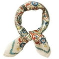 thumbnail image 1 of Mulberry Silk Scarfs Women Small Square Scarf 21" x 21" Breathable Lightweight Neckerchief Headscarf - khaki, 1 of 6