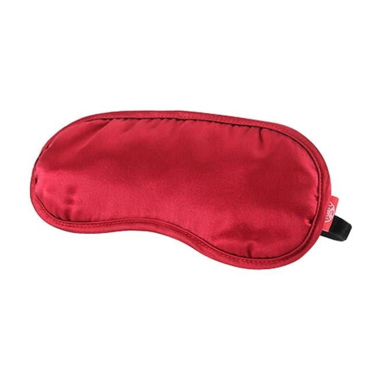 Mulberry Silk Sleep Eye Mask with Strap - Wine Red