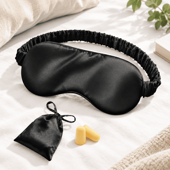 Mulberry Silk Sleep Mask For Women - Zero-blackout