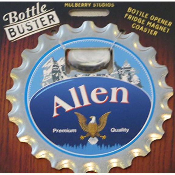 Mulberry Studio Bottle Opener Fridge Magnet Coaster All in One - Allen
