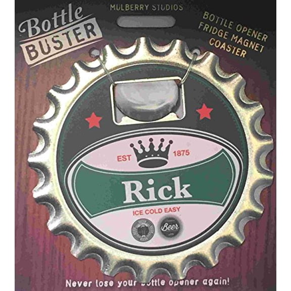Mulberry Studio Bottle Opener Fridge Magnet Coaster All in One - Pete