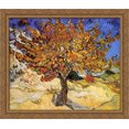 thumbnail image 1 of Mulberry Tree 32x28 Large Gold Ornate Wood Framed Canvas Art by Vincent van Gogh, 1 of 2