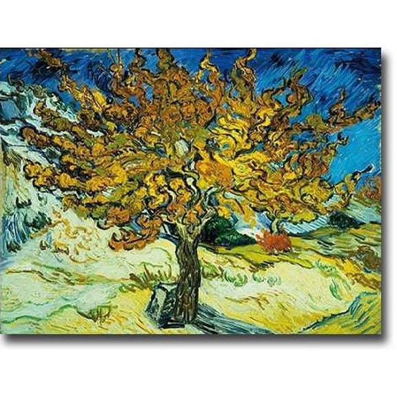 Mulberry Tree by Vincent Van Gogh Premium Gallery-Wrapped Canvas Giclee Art - 12 x 16 x 1.5 in.