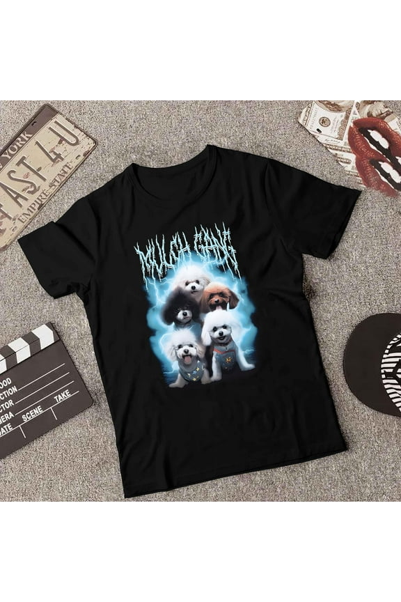 Mulch Gang Cute Dogs Funny Viral TikTok Trend Graphic T-Shirt unisex up to 5XL