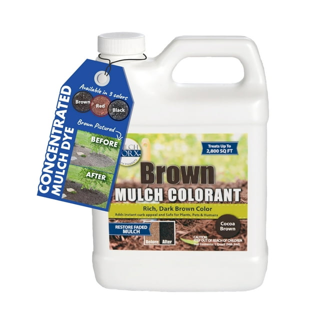 MulchWorx Brown Mulch Color STF9 Concentrate 2,800 Sq. Ft. Rich