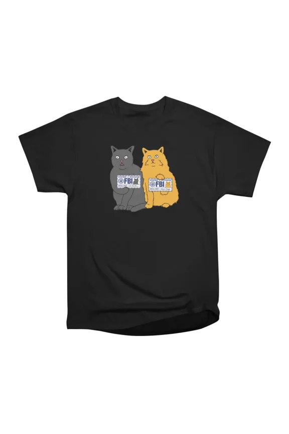 Mulder and Fluffy showing their badges T-Shirt Tee Gift For Him Merch For Her Apparel For