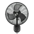 thumbnail image 1 of Honeywell 18 Inch Wall Mount Outdoor Oscillating Wet Rated Airflow Fan, Matte Black, 1 of 13