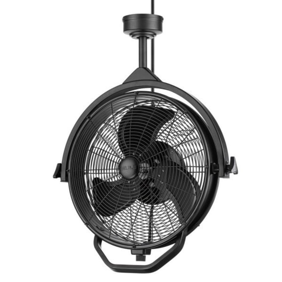 Mule 18" Wet-Rated Fan w/ Dual Height Ceiling Mount Options & 360-Degree Swivel
